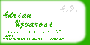 adrian ujvarosi business card